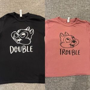Disney Matching “Double Trouble” Tshirts